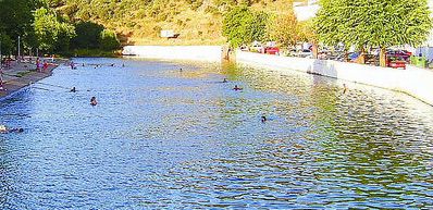 Playa artificial del río Galindón